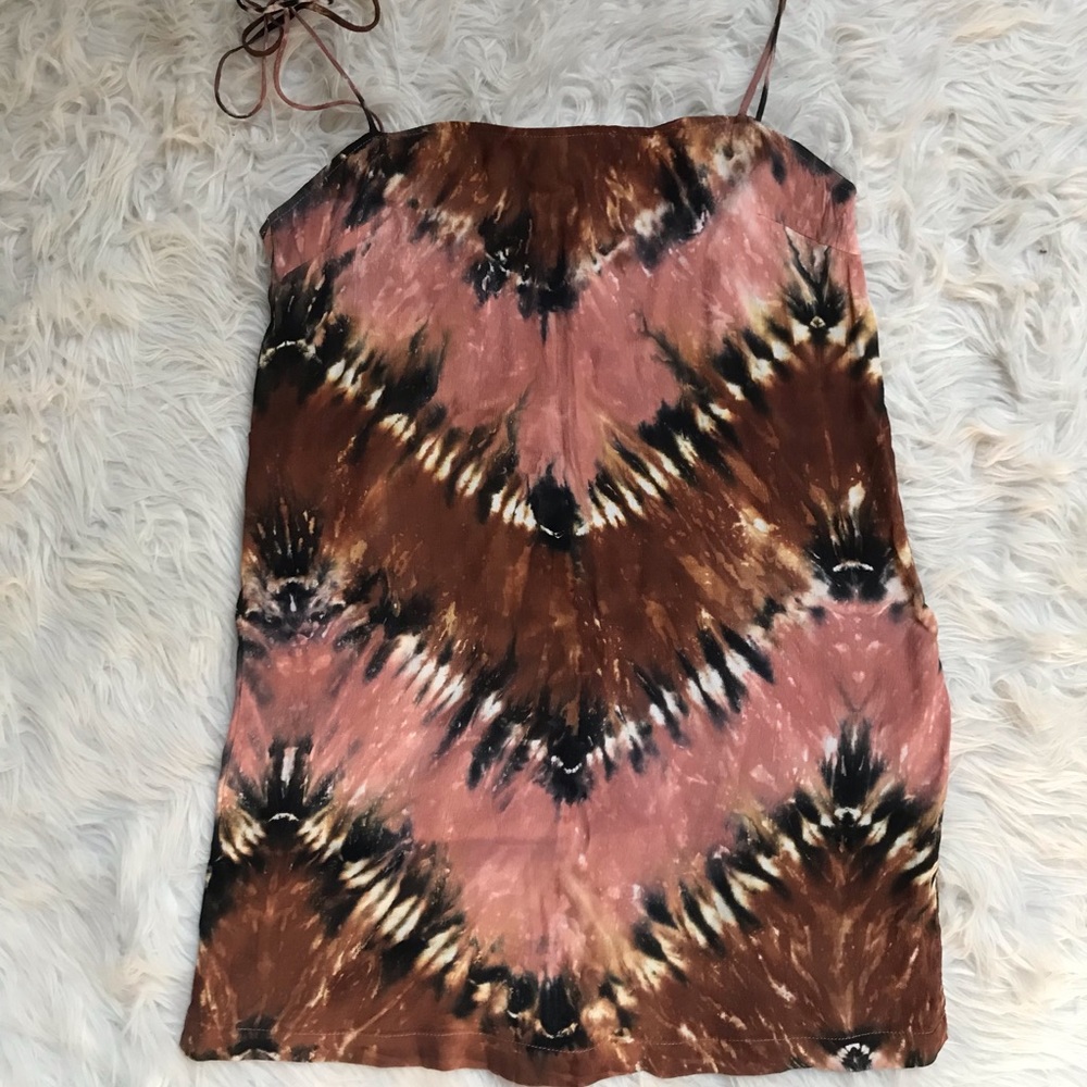 Rat & Boa Tie Dye Mini Dress